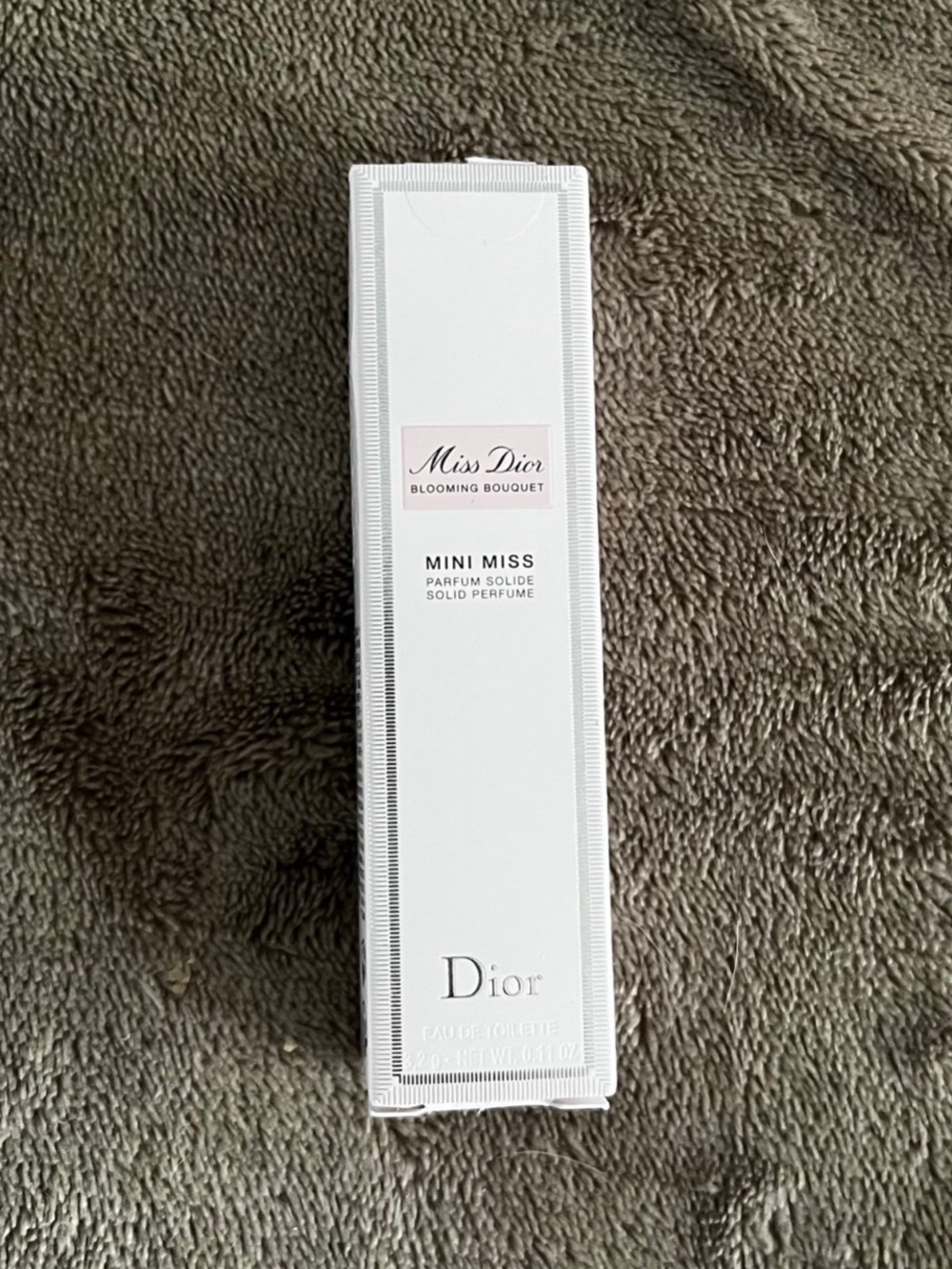 Dior Mini Miss Solid Perfume - White with Pink Label